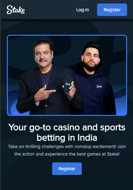 new mobile homepage stake india